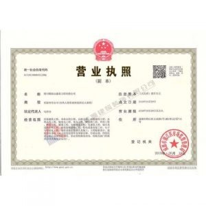 四川蜀振業(yè)建設工程有限公司營業(yè)執(zhí)照